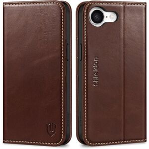 iPhone 17e/16e, Genuine Leather Wallet Flip Magnetic ClosureCase, 20E-195PH004